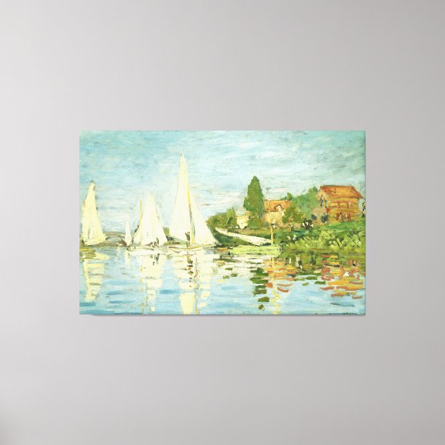 Claude Monet. Regattas i Argentina Canvastryck (Framsida)