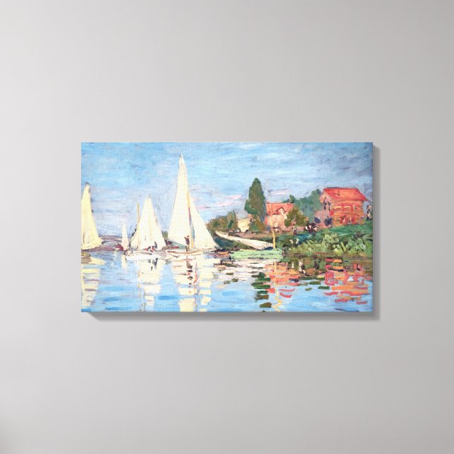 Claude Monet - Regattas i Argentina Canvastryck (Framsida)