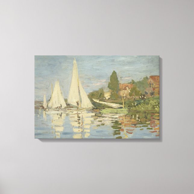 Claude Monet - Regattas i Argentina Canvastryck (Framsida)