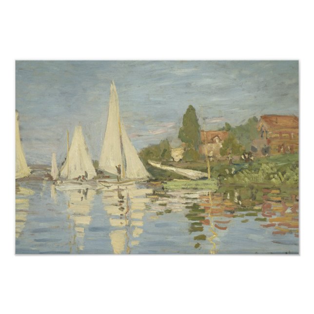 Claude Monet - Regattas i Argentina Fototryck (Framsidan)
