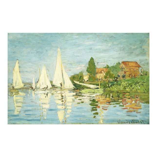 Claude Monet. Regattas i Argentina Fototryck (Framsidan)