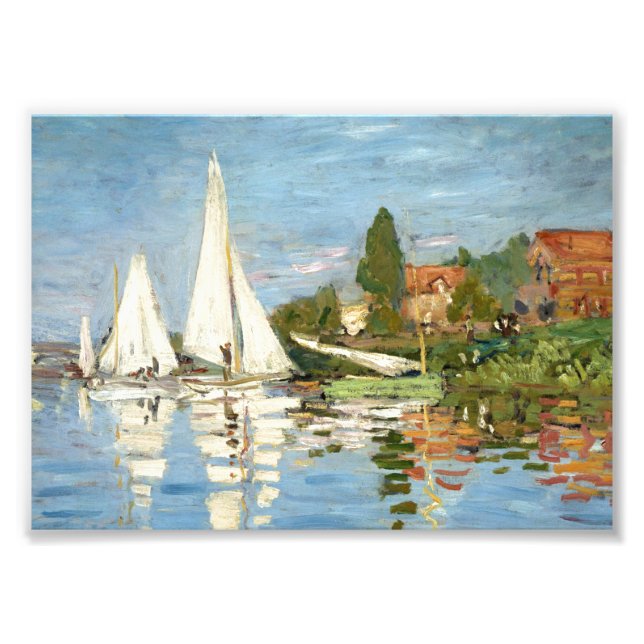 Claude Monet Regattas i Argentina Fototryck (Framsidan)