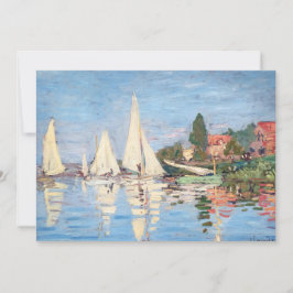 Claude Monet - Regattas i Argentina Inbjudningar