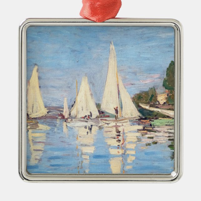 Claude Monet - Regattas i Argentina Julgransprydnad Metall (Framsidan)