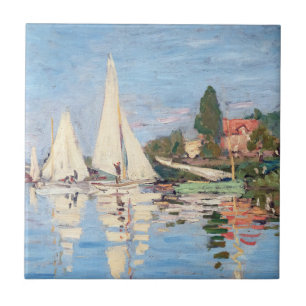 Claude Monet - Regattas i Argentina Kakelplatta