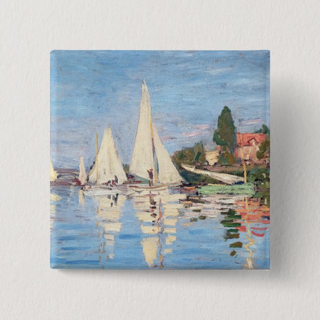 Claude Monet - Regattas i Argentina Knapp (Framsida)