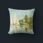 Claude Monet. Regattas i Argentina Kudde<br><div class="desc">Claude Monet. Regattas i Argentina. Edgar Degas. Reproduktion av berömd av konstverk bilder på det offentliga området.</div>