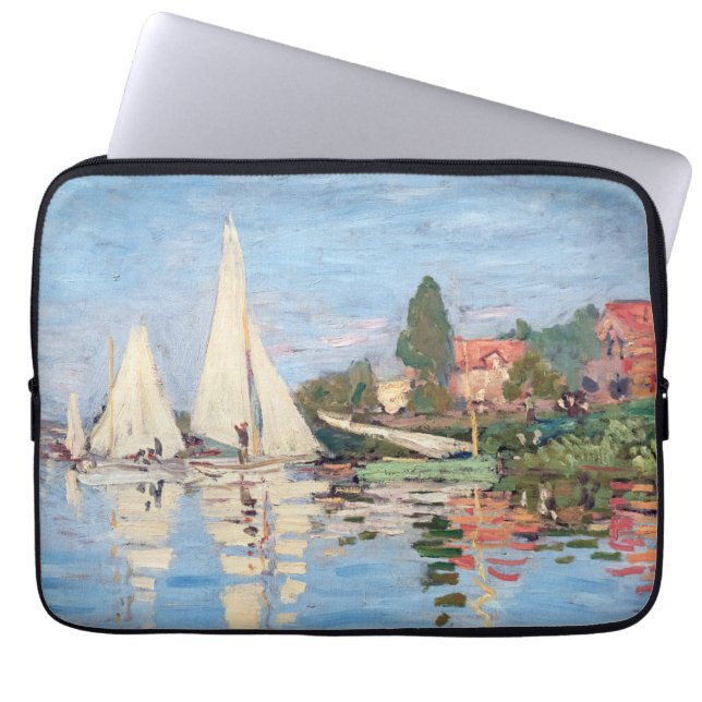 Claude Monet - Regattas i Argentina Laptop Fodral (Framsidan)