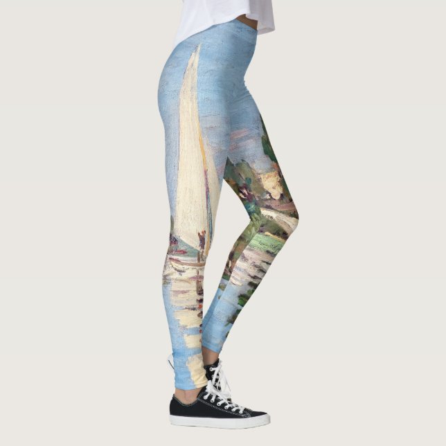 Claude Monet - Regattas i Argentina Leggings (Höger)