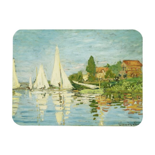 Claude Monet. Regattas i Argentina Magnet (Horisontell)