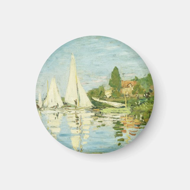 Claude Monet. Regattas i Argentina Magnet (Framsidan)