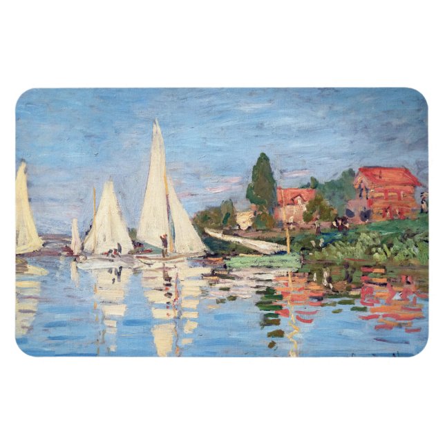 Claude Monet - Regattas i Argentina Magnet (Horisontell)