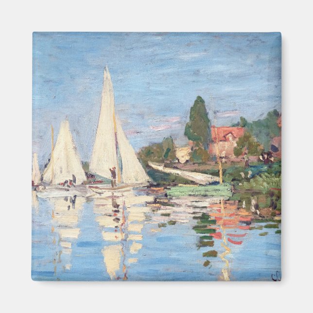 Claude Monet - Regattas i Argentina Magnet (Framsidan)