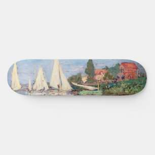 Claude Monet - Regattas i Argentina Mini Skateboard Bräda 18,5 Cm