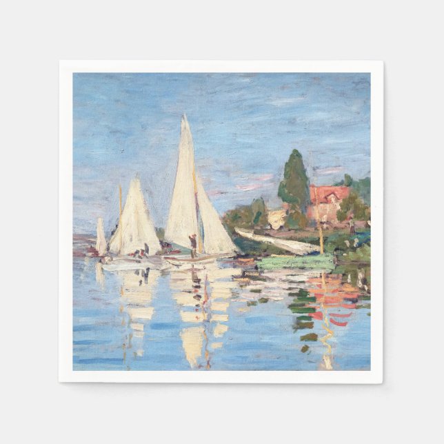 Claude Monet - Regattas i Argentina Pappersservett (Framsidan)