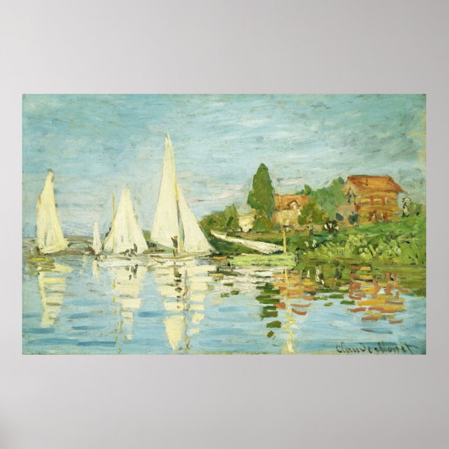 Claude Monet. Regattas i Argentina Poster (Framsidan)
