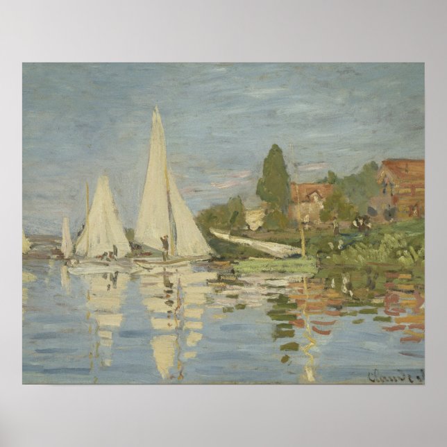 Claude Monet - Regattas i Argentina Poster (Framsidan)