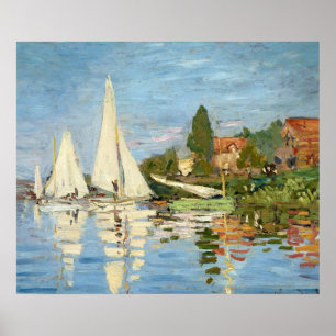 Claude Monet Regattas i Argentina Poster