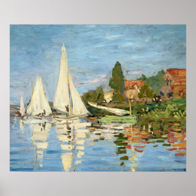 Claude Monet Regattas i Argentina Poster (Framsidan)