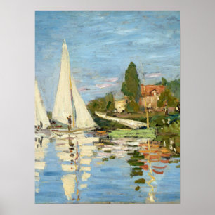 Claude Monet Regattas i Argentina Poster
