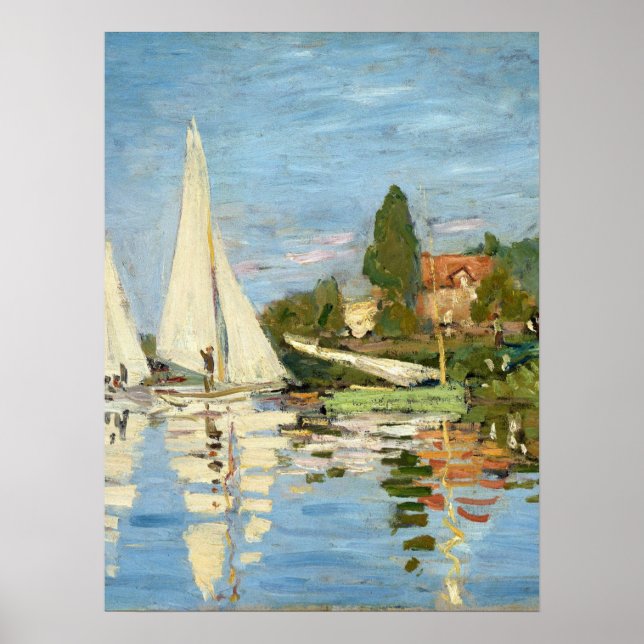 Claude Monet Regattas i Argentina Poster (Framsidan)