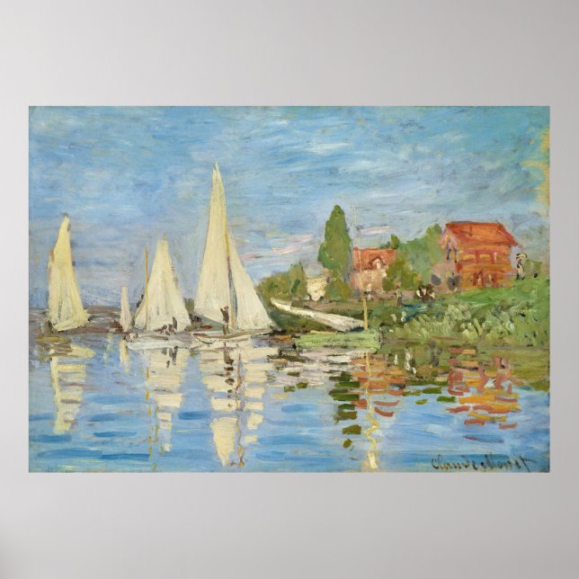 Claude Monet - Regattas i Argentina Poster (Framsidan)