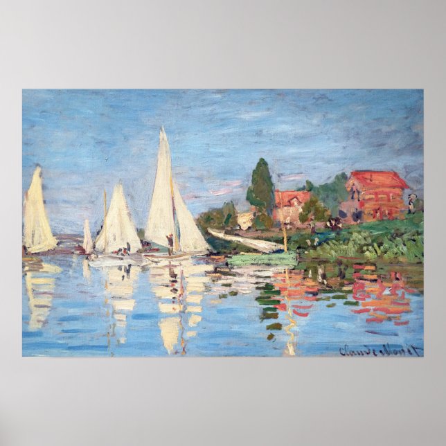 Claude Monet - Regattas i Argentina Poster (Framsidan)