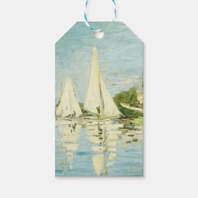 Claude Monet. Regattas i Argentina Presentetikett (Framsidan)