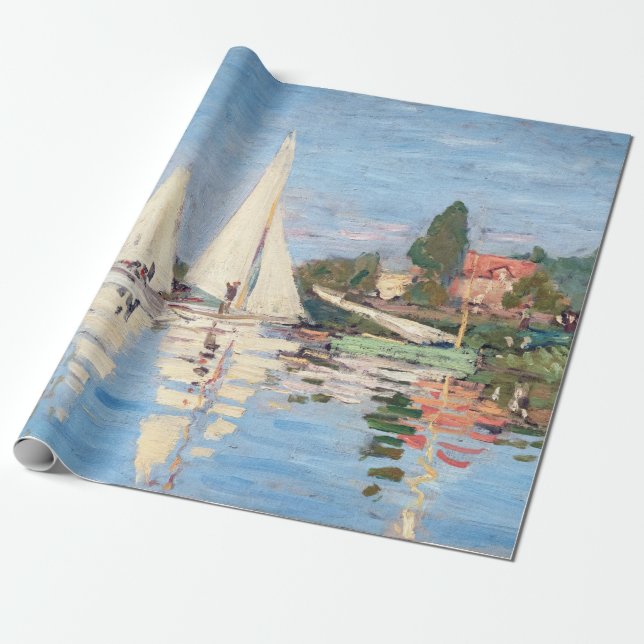 Claude Monet - Regattas i Argentina Presentpapper (Utrullad)