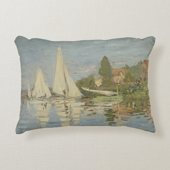 Claude Monet - Regattas i Argentina Prydnadskudde (Framsidan)