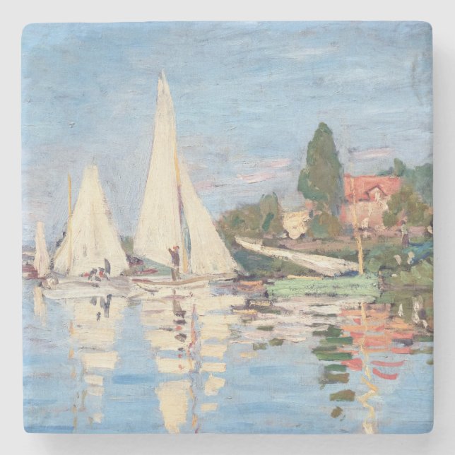 Claude Monet - Regattas i Argentina Stenunderlägg (Framsidan)