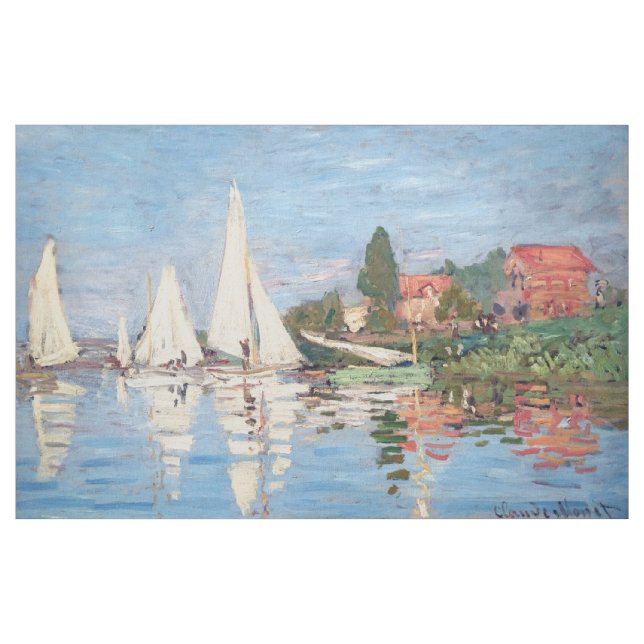 Claude Monet - Regattas i Argentina Tyg (Yard)