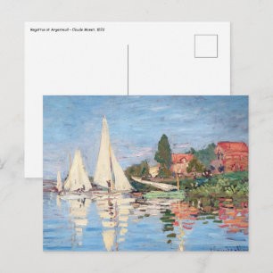 Claude Monet - Regattas i Argentina Vykort