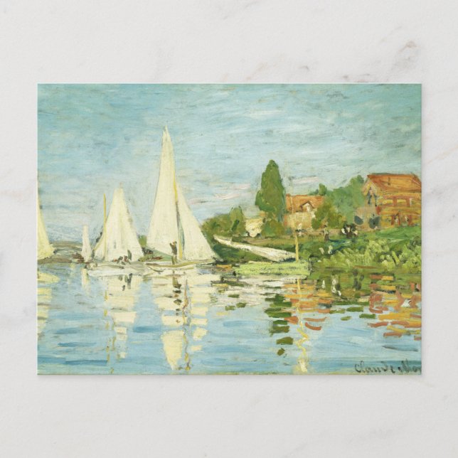 Claude Monet. Regattas i Argentina Vykort (Framsida)