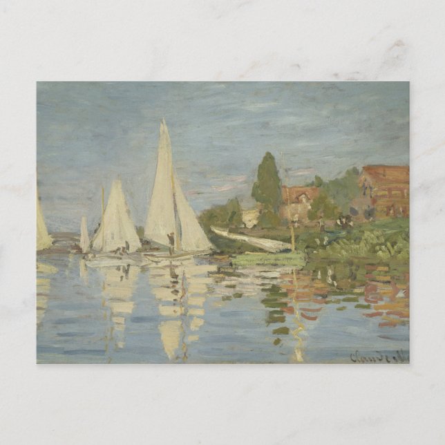 Claude Monet - Regattas i Argentina Vykort (Framsida)