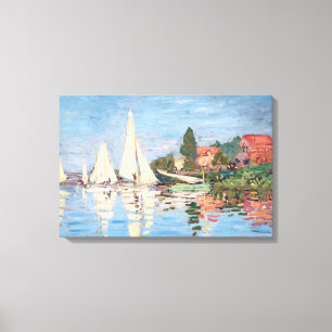 Claude Monet - Regattor i Argenteuil Canvastryck