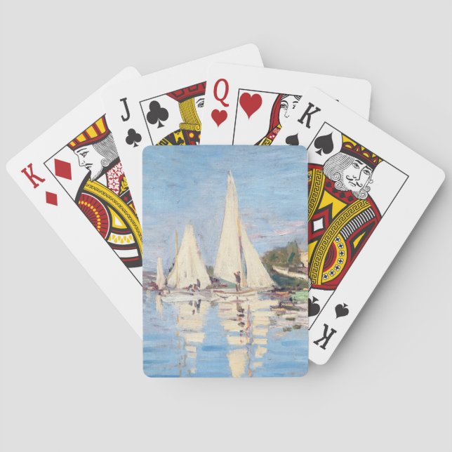Claude Monet - Regattor i Argenteuil Casinokort (Baksidan)