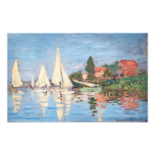 Claude Monet - Regattor i Argenteuil Fototryck