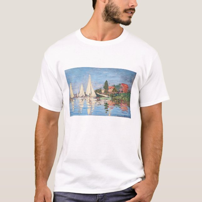 Claude Monet - Regattor i Argenteuil T Shirt (Framsida)