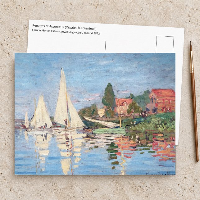 Claude Monet - Regattor vid Argenteuil Vykort (Skapare uppladdad)