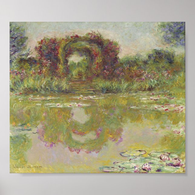 Claude Monet - ro arches - Giverny 1913 Poster (Framsidan)