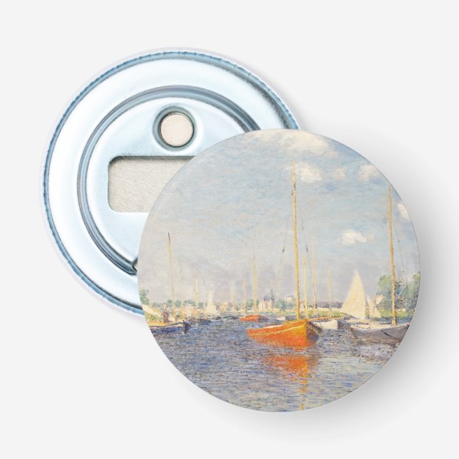 Claude Monet. Röda båtar, Argenteuil Flasköppnare (Framsidan)