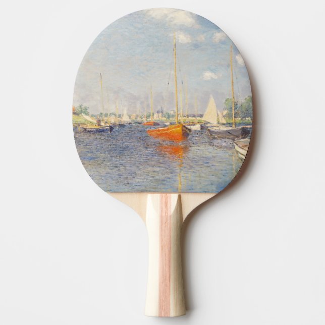 Claude Monet. Röda båtar, Argenteuil Pingisracket (Framsidan)