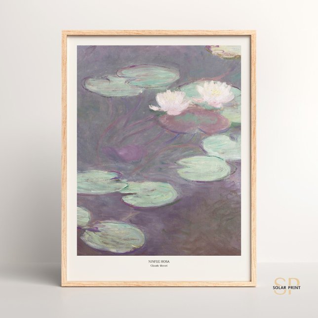 Claude Monet Rosa Vatten Lilies Art Print Poster (Skapare uppladdad)