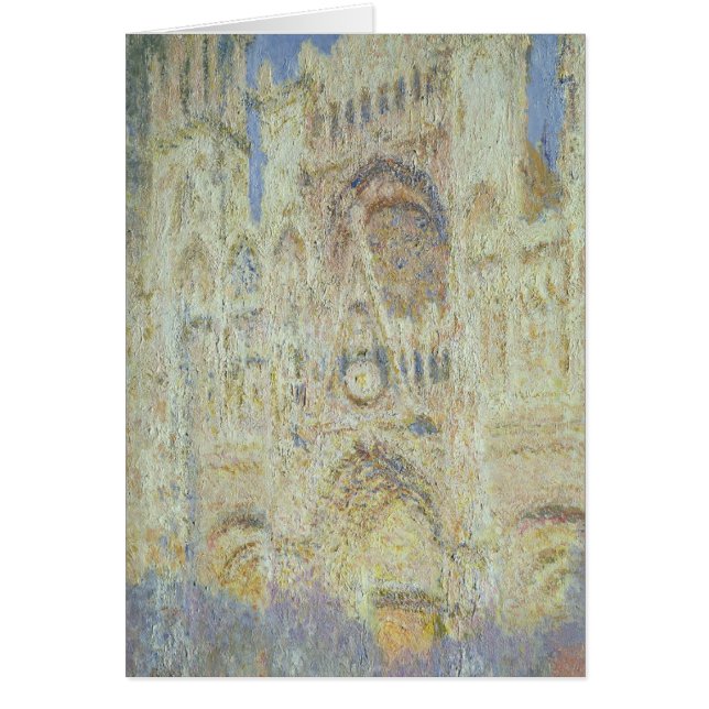 Claude Monet | Rouen Cathedral at Sunset, 1894 Hälsningskort (Framsidan)