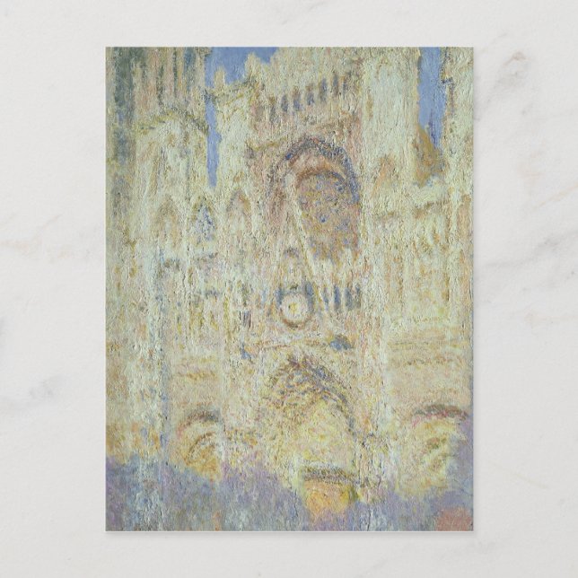 Claude Monet | Rouen Cathedral at Sunset, 1894 Vykort (Framsida)