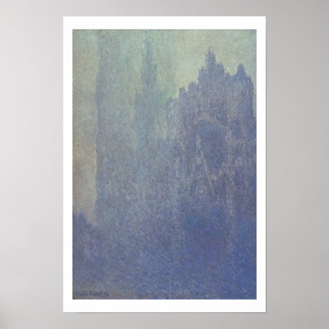 Claude Monet | Rouen Cathedral, Foggy Weather Poster (Framsidan)