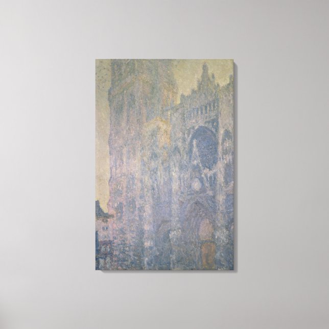 Claude Monet | Rouen Cathedral, Harmony in White Canvastryck (Framsida)