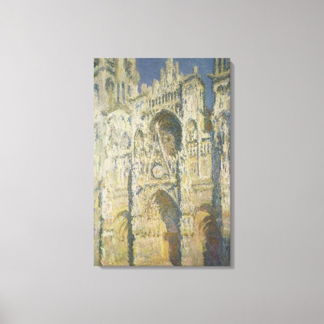 Claude Monet | Rouen Cathedral i Fullt Sunlight Canvastryck (Framsida)