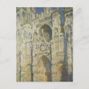 Claude Monet Rouen Cathedral i Fullt Sunlight Vykort